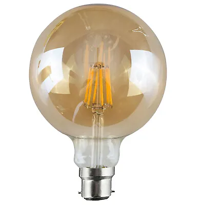 G125 B22 8W Bayonet Vintage Lighting Edison Bulb LED Globe Bulb Retro Industrial • £9.11