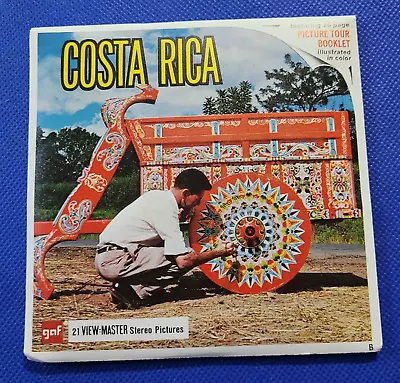 Scarce Gaf B022 Costa Rica Central America Travel View-master 3 Reels Packet • $59