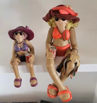 Set Of 2 D.Manning Shelf Sitters  By The Pool  Bathing Beauties • $15