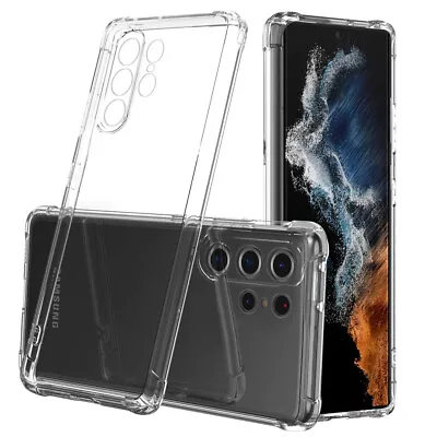 Clear Shockproof Bumper TPU Case For Samsung Galaxy S22 S21 S20 S10 S9 S8 Plus • $16.99