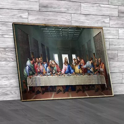 The Last Supper Mosaic 1816 Copy Of Leonardo Da Canvas Print Large Picture Wall • £18.95