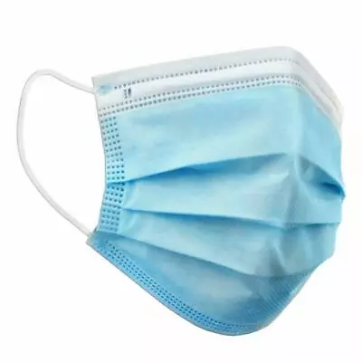 3-Ply Disposable Surgical Face Masks - Pack Of 50 • £3