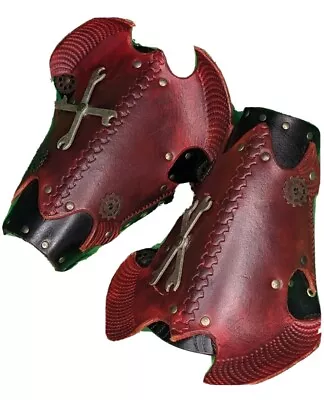 Handcrafted Leather Steampunk Gauntlets/Bracers/Vambraces • $49.99