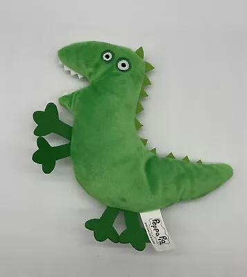 2003 Jazwares Peppa Pig Green Flat Mr. Dinosaur Dino Plush Stuffed Toy • $13.99