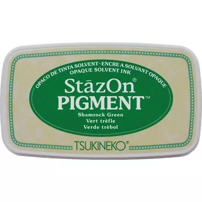 £4.99 • Buy STAZON PIGMENT INK PAD - SHAMROCK GREEN - Multisurface Use
