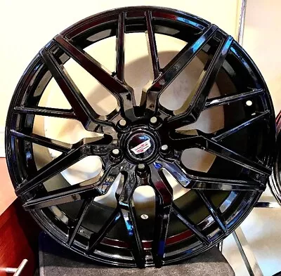 4  Stacked  Gloss Black 20  X 8.5  Cts Ct5 Ct6 Xts Xt4 5x120 Instock • $1399.99