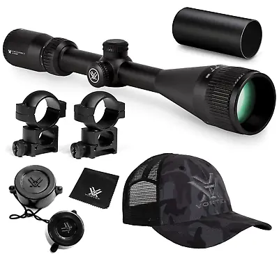 Vortex Optics Crossfire II 4-12x50 AO BDC MOA Riflescope W/Rings H & Hat Bundle • $199