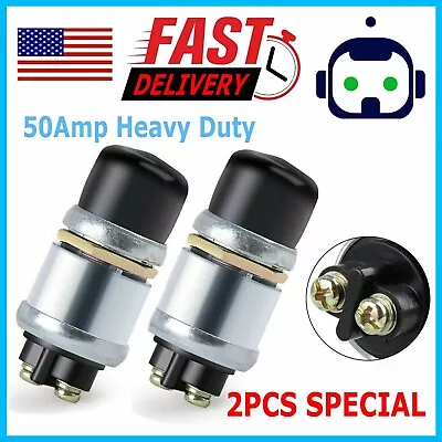 2X 12V 50A Waterproof Switch Push Button Cars Boat Horn Engine Start Starter • $6.95