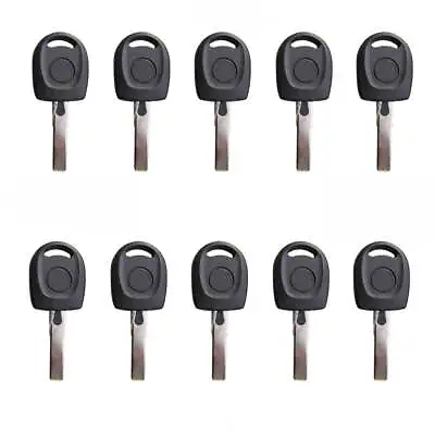 $31.04 • Buy 10 New Uncut Transponder Key Replacement For Volkswagen ID48 CAN Chip HU66T24