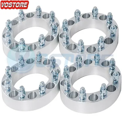 (4) 1.5'' 8 Lug Wheel Spacers Adapter 8x6.5 For Chevy Silverado 2500HD GMC C2500 • $96.50