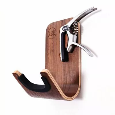 $23.99 • Buy Wooden Electric Guitar Rack Wall Mount Bass Storage Ukulele Hook Guitar Hanger