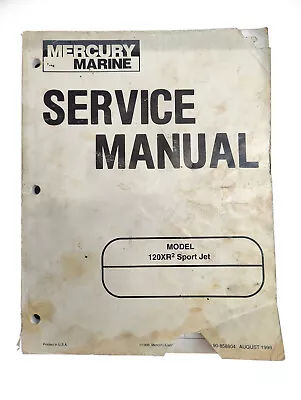 90-858804 1998 Mercury Marine Shop Service Repair Manual For Sport Jet 120XR2 • $15