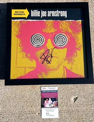 GREEN DAY Billie Joe Armstrong SIGNED + FRAMED Vinyl JSA COA No Fun Mondays • $559.99