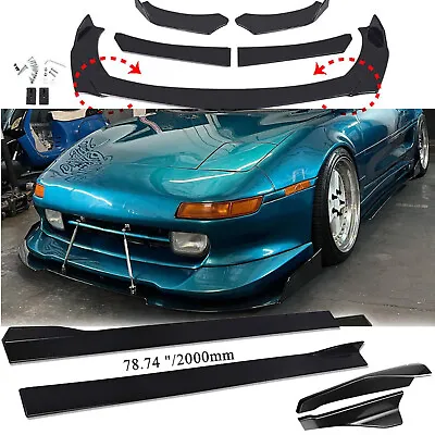 Front Bumper Chin Lip Splitter Spoiler Body Kit+Strut Rods For Toyota MR2 • $79.99