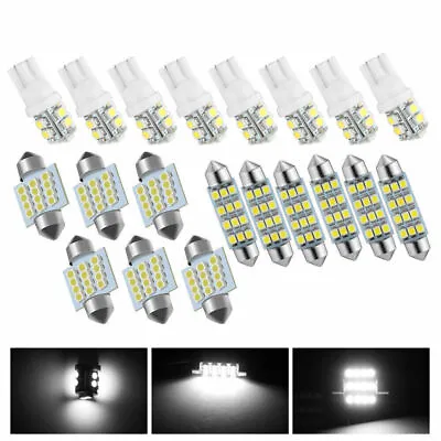 20pcs LED Interior Lights Bulbs Kit Car Trunk Dome License Plate Lamps 6500K New • $6.93