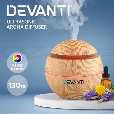 Devanti Aromatherapy Diffuser Aroma Essential Oil Ultrasonic Air Humidifier Mist • $14.95