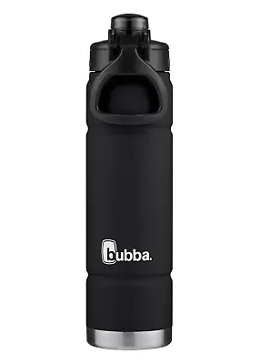 Bubba Trailblazer Stainless Steel Water Bottle Push Button Lid Rubberized Black • $23.47