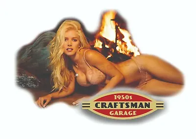 Craftsman Tool Sticker Ace 1950 Girl Sexy Decal Mechanic Toolbox Sign Chest Usa • $4.95