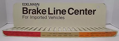 EDELMANN BRAKE Line Center Auto Parts Store Display Sign Gas Station Repair Shop • $125