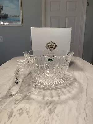 NEW Godinger Shannon Punch Bowl + Ladle 24% Lead Crystal IOB • $100