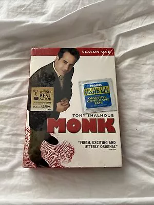 Monk: Complete Season 1 (DVD 2003 4-Disc Set) Hand Gel Included Factory Sealed • $9.75