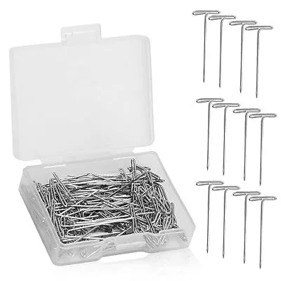 T Pins 100 Pack 1 Inch T-Pins T Shape Sewing Pins For Blocking Knitting Stain... • $13.20