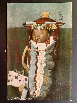 Postcard Native American Indian Baby In Papoose • £4.87