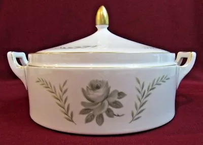 Eschenbach Bavaria Germany  LIDDED SERVING BOWL W/HANDLES! Baronet China Roselyn • $42.55