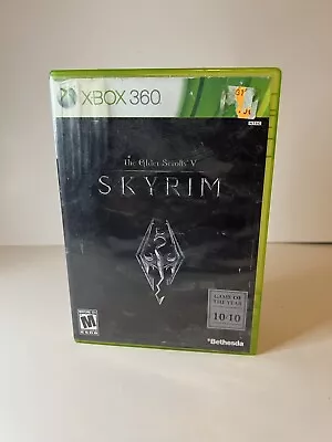 The Elder Scrolls V Skyrim With Manual Microsoft Xbox 360 CIB • $6.50