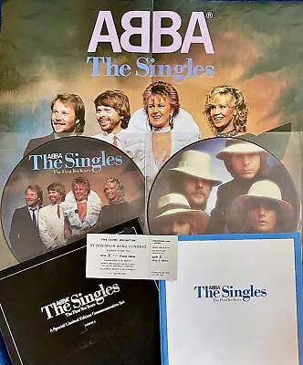 ABBA -The Singles/First Ten Years- Double LP Picture Disc/Box Set/Booklet/Ticket • £165