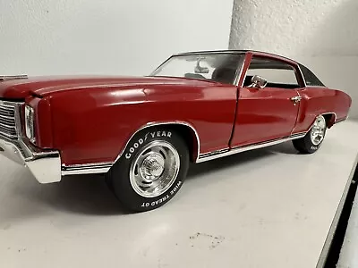 1/18 AutoWorld American Muscle RARE RED 1970 Chevrolet Monte Carlo SS 454! • $129