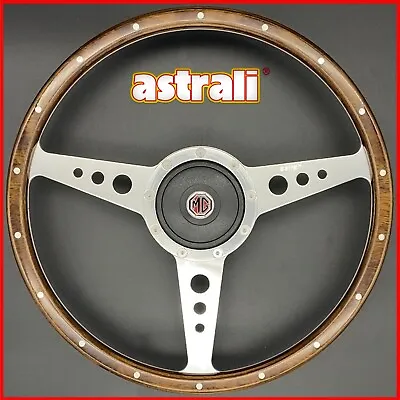 MGB & Midget 15  Classic Wood Rim Steering Wheel & Boss 1970 - 1981 New Astrali • $186.58