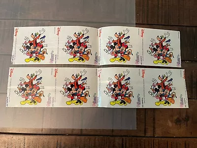 Disney Mickey Mouse Character RUBBER STAMPEDE Stickers #378-F  Cast Members  • $9.95