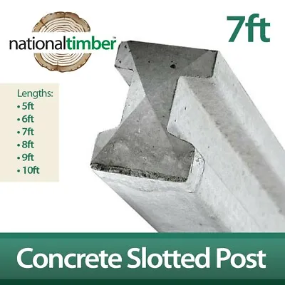 £19.99 • Buy 7ft Reinforced Slotted Concrete Posts Intermediate