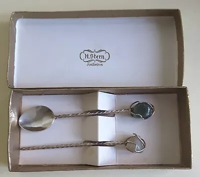 Vintage H Stern Spoon & Olive Pick Bar Set. Original Box • £3.50