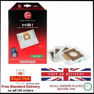 Hoover Telios Extra Tx50pet Bagged Cylinder Vacuum Cleaner Paper Dust Bags H81 • £16.99