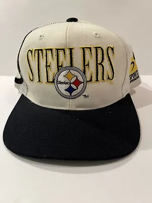 Vintage 90s Sports Specialties Shadow Pittsburgh Steelers NFL Snapback Hat • $99