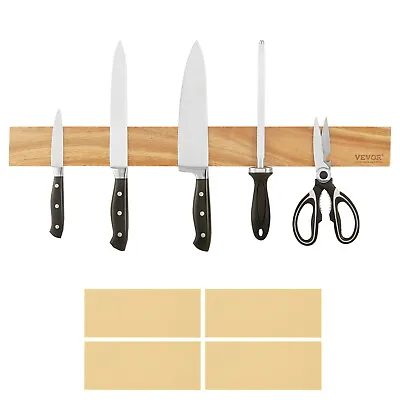 VEVOR 24  Magnetic Knife Storage Holder Wall Mount Knife Strip Acacia Wood • $33.99