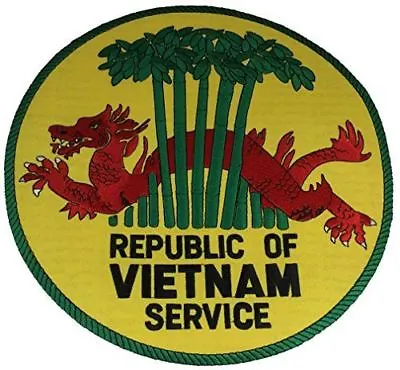 Republic Of Vietnam Service Back Patch Dragon Biker Vest Cut Jacket War Veteran • $24.99