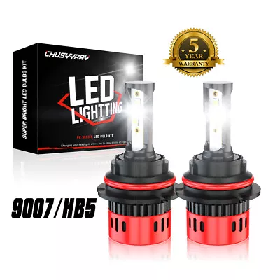 For 2005-2007 Ford Focus 9007 LED Headlight Bulbs High Low Beam 6000K White Pair • $22.99