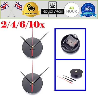 Round Quartz Wall Shaft Clock Movement Mechanism Spade Hands Repair Tool Kit DIY • £9.59