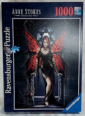 RAVENSBURGER Anne Stokes Gothic Butterfly  1000 Piece Jigsaw Puzzle - Complete • £14.95