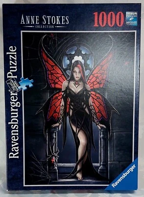 RAVENSBURGER Anne Stokes Gothic Butterfly  1000 Piece Jigsaw Puzzle - Complete • £14.95
