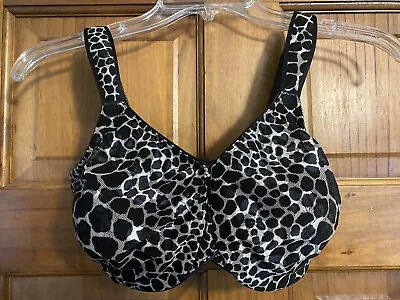 Wacoal Awareness Bra 34DDD Underwire Leopard Print Comfort Straps 855167 • $25