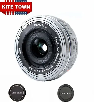 M.Zuiko 14-42mm F/3.5-5.6 EZ Silver Lens For Olympus Panasonic M4/3-Mount Camera • $128.99