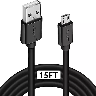 Micro USB Fast Cable Charger 15Ft Extra Long Controller Durable Android Charging • $13.95