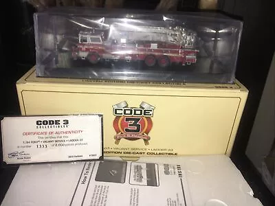 Code 3 Fire FDNY VALIANT SERVICE LADDER 33  NEW YORK NEW BOXED  • $338.49