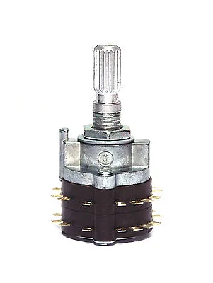 2pc Rotary Switch 2 Wafer 8 Pole 3 Position SRRN234 RoHS FD SRRN234N02 L=20mm • $3.70