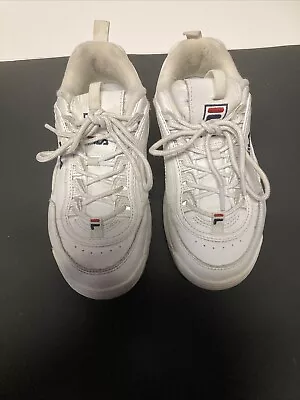 Womens Fila Disruptor 2 Sneakers Size 71/2 White • $14.99