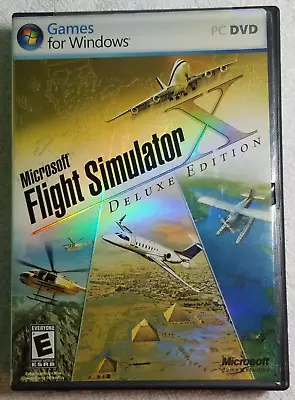 Microsoft Flight Simulator X Deluxe Edition 2006 PC DVD (Gold Box) Windows XP • $18.95